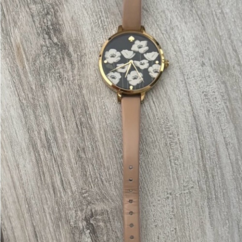 Kate Spade Gold and Tan Floral Watch